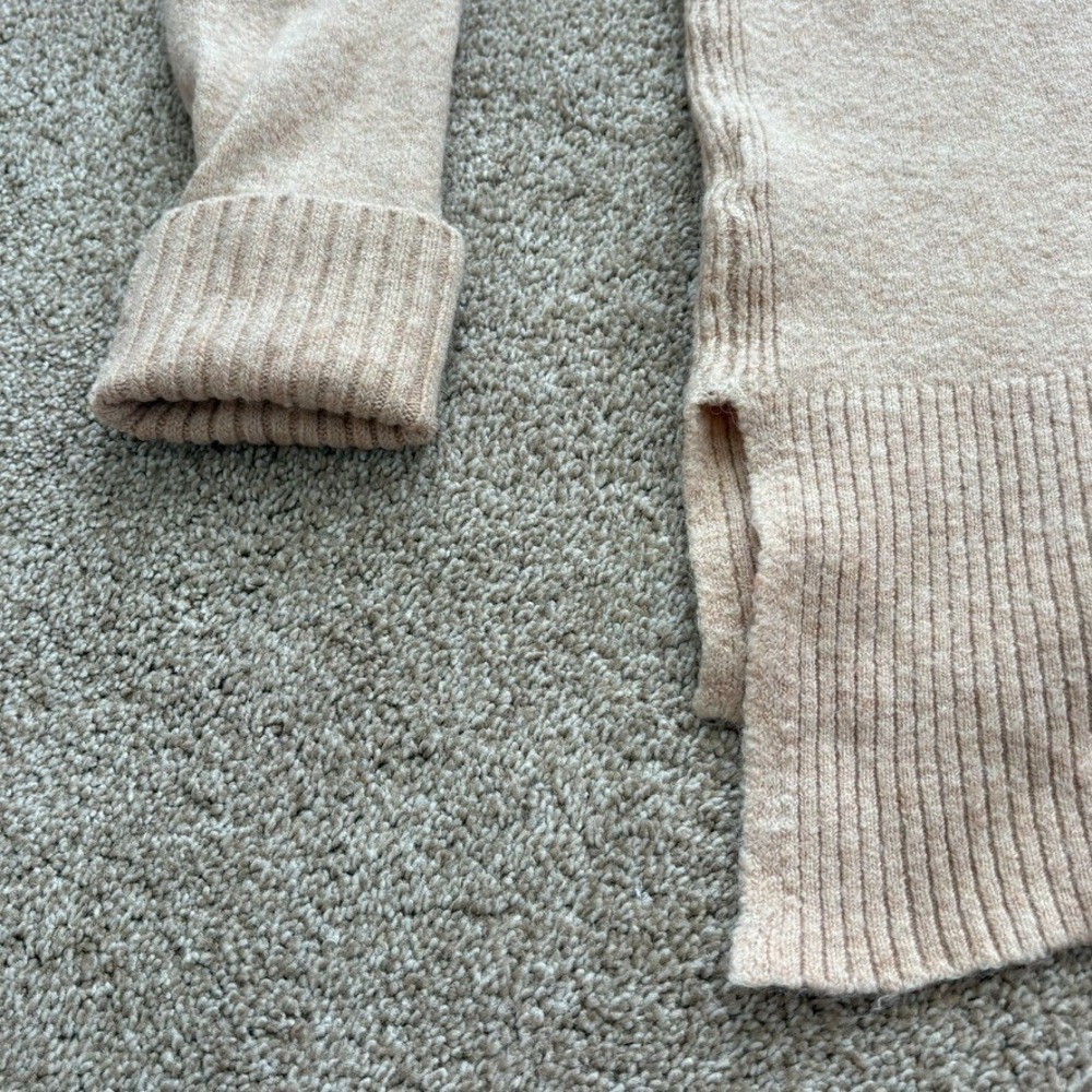 J.Crew‎ Merino Wool Alpaca Blend V-Neck Sweater Womens Small Neutral Beige EUC - Picture 11 of 13